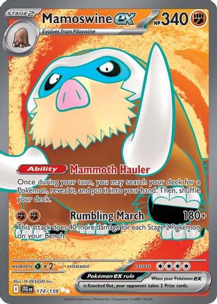 Mamoswine ex - 174/159 (174) [SV09: Journey Together] Holofoil - Deck Out Gaming