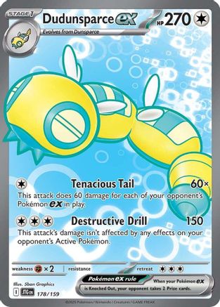 Dudunsparce ex - 178/159 (178) [SV09: Journey Together] Holofoil - Deck Out Gaming