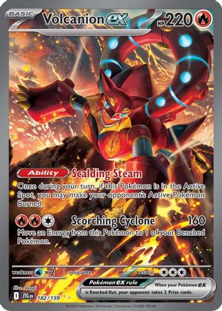 Volcanion ex - 182/159 (182) [SV09: Journey Together] Holofoil - Deck Out Gaming
