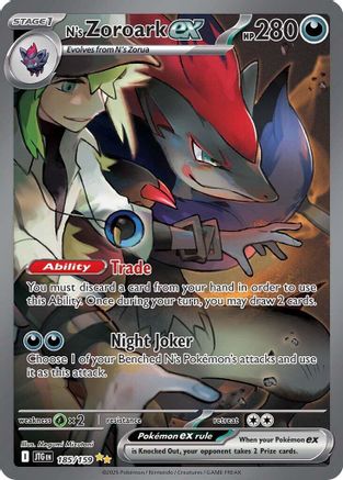 N's Zoroark ex - 185/159 (185) [SV09: Journey Together] Holofoil - Deck Out Gaming
