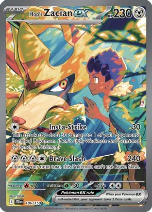 Hop's Zacian ex - 186/159 (186) [SV09: Journey Together] Holofoil - Deck Out Gaming