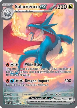 Salamence ex - 187/159 (187) [SV09: Journey Together] Holofoil - Deck Out Gaming