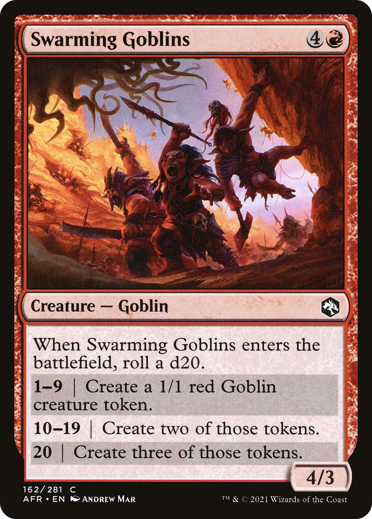 Swarming Goblins (162) [Adventures in the Forgotten Realms] foil - Deck Out Gaming