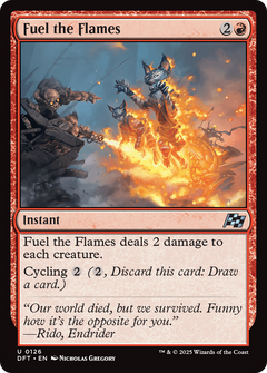 Fuel the Flames (126) [Aetherdrift] foil - Deck Out Gaming
