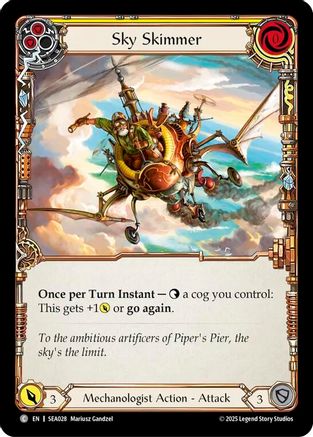 Sky Skimmer (Yellow) (SEA028) [High Seas] Rainbow Foil - Deck Out Gaming