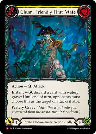Chum, Friendly First Mate (SEA050) [High Seas] Rainbow Foil - Deck Out Gaming