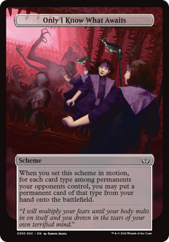Only I Know What Awaits (Full Art) (350) [Duskmourn: House of Horror Commander] - Deck Out Gaming