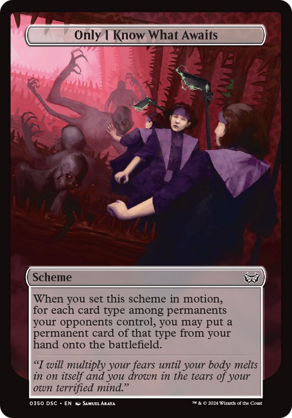 Only I Know What Awaits (Full Art) (350) [Duskmourn: House of Horror Commander] - Deck Out Gaming