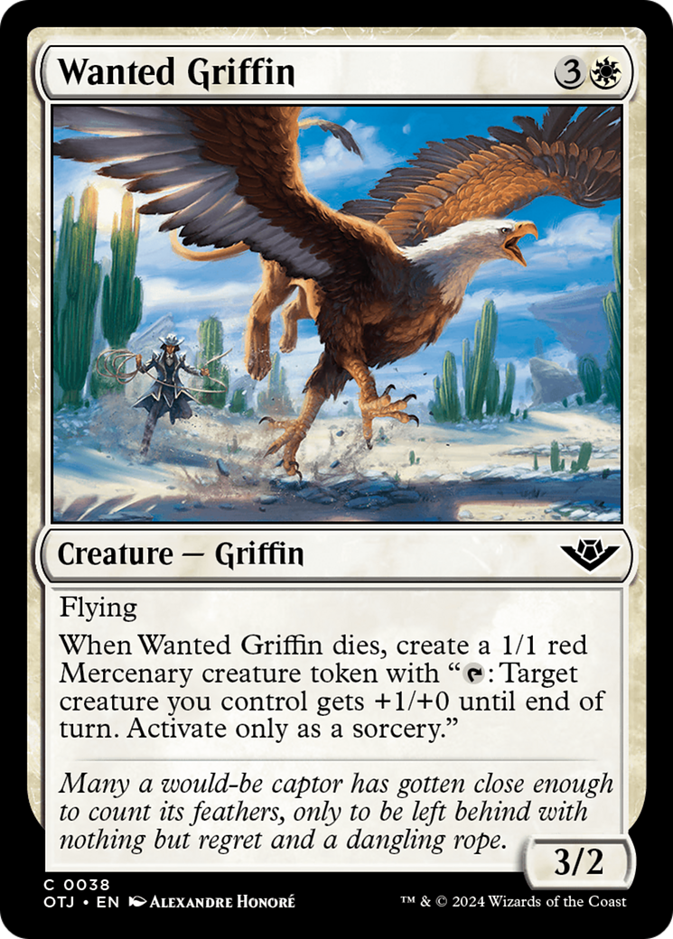 Wanted Griffin (38) [Outlaws of Thunder Junction] foil - Deck Out Gaming