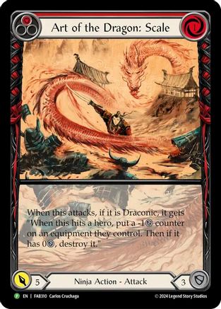 Art of the Dragon: Scale - FAB310 (FAB310) [Flesh and Blood: Promo Cards] Rainbow Foil - Deck Out Gaming