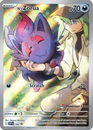 N's Zorua - 189 (Pokemon Center Exclusive) (189) [SV: Scarlet & Violet Promo Cards] Holofoil - Deck Out Gaming