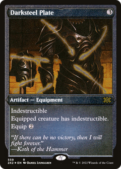 Darksteel Plate (Foil Etched) (559) [Double Masters 2022] foil - Deck Out Gaming