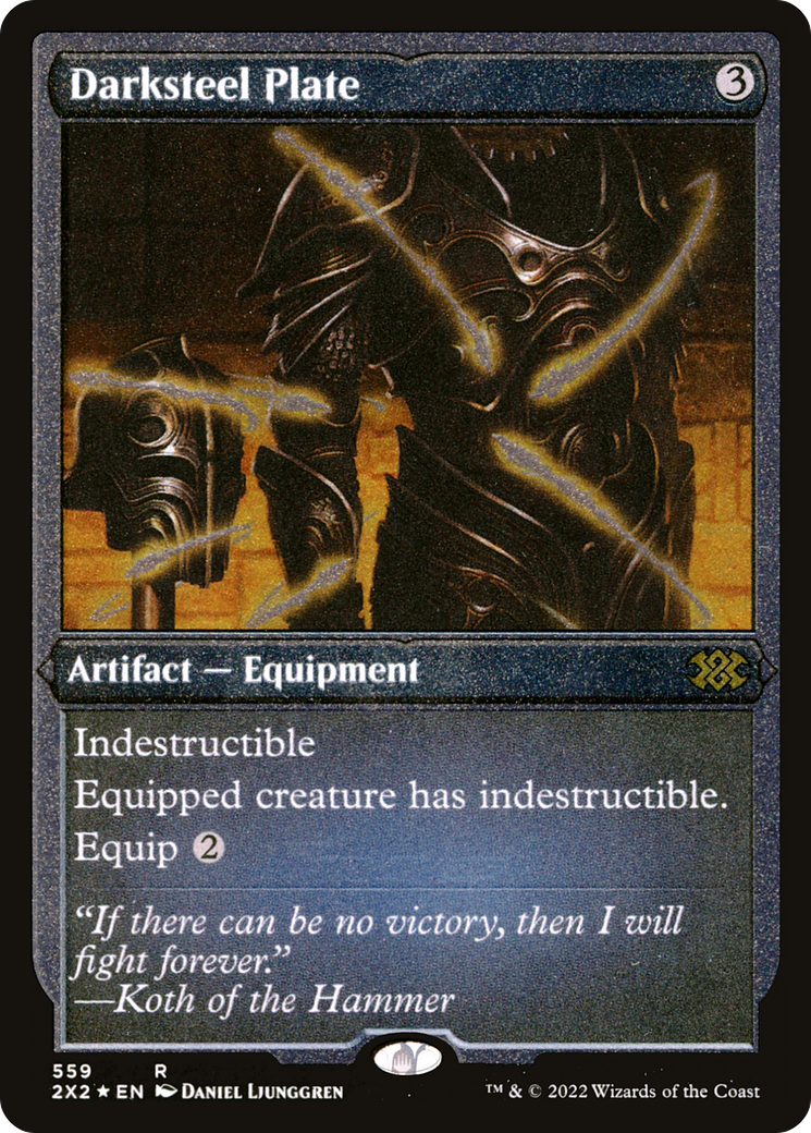 Darksteel Plate (Foil Etched) (559) [Double Masters 2022] foil - Deck Out Gaming