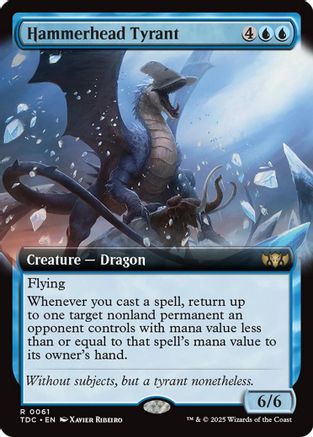 Hammerhead Tyrant (Extended Art) (61) [Commander: Tarkir: Dragonstorm] - Deck Out Gaming