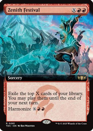 Zenith Festival (Extended Art) (81) [Commander: Tarkir: Dragonstorm] - Deck Out Gaming