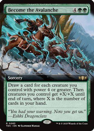 Become the Avalanche (Extended Art) (83) [Commander: Tarkir: Dragonstorm] - Deck Out Gaming