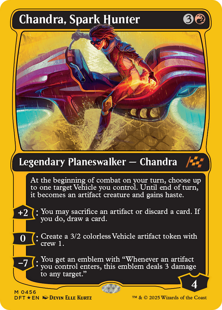 Chandra, Spark Hunter (First-Place Foil) (456) [Aetherdrift] foil - Deck Out Gaming