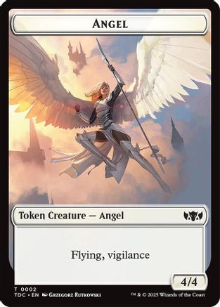 Angel // Spirit Double-Sided Token (2) [Commander: Tarkir: Dragonstorm] - Deck Out Gaming