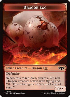 Dragon Egg // Dragon (0013) Double-Sided Token (12) [Commander: Tarkir: Dragonstorm] - Deck Out Gaming