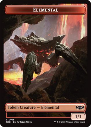 Elemental (0016) // Gold Double-Sided Token (16) [Commander: Tarkir: Dragonstorm] - Deck Out Gaming