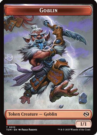 Goblin // Soldier (0004) Double-Sided Token (12) [Commander: Tarkir: Dragonstorm] - Deck Out Gaming