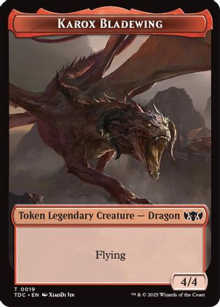 Karox Bladewing // Copy Double-Sided Token (19) [Commander: Tarkir: Dragonstorm] - Deck Out Gaming