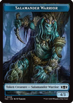 Salamander Warrior // Zombie Druid Double-Sided Token (8) [Commander: Tarkir: Dragonstorm] - Deck Out Gaming
