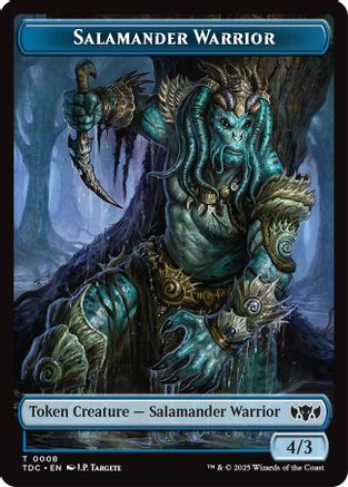 Salamander Warrior // Zombie Druid Double-Sided Token (8) [Commander: Tarkir: Dragonstorm] - Deck Out Gaming