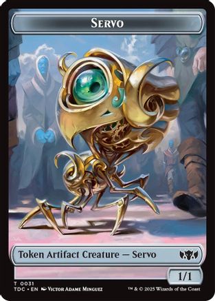 Servo // Warrior Double-Sided Token (31) [Commander: Tarkir: Dragonstorm] - Deck Out Gaming