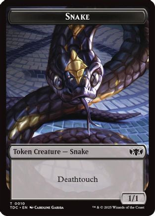 Snake // Myr Double-Sided Token (10) [Commander: Tarkir: Dragonstorm] - Deck Out Gaming