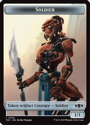 Soldier (0032) // Copy Double-Sided Token (32) [Commander: Tarkir: Dragonstorm] - Deck Out Gaming