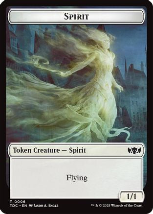 Spirit // Treasure Double-Sided Token (6) [Commander: Tarkir: Dragonstorm] - Deck Out Gaming