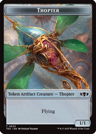 Thopter // Bird Double-Sided Token (33) [Commander: Tarkir: Dragonstorm] - Deck Out Gaming