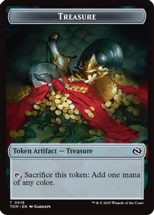 Treasure // Zombie Druid Double-Sided Token (16) [Commander: Tarkir: Dragonstorm] - Deck Out Gaming