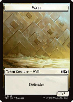 Wall // Spider Double-Sided Token (7) [Commander: Tarkir: Dragonstorm] - Deck Out Gaming