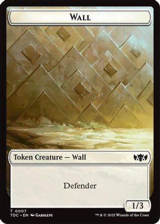 Wall // Spider Double-Sided Token (7) [Commander: Tarkir: Dragonstorm] - Deck Out Gaming