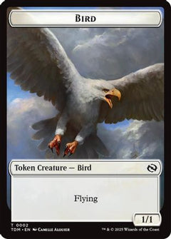Bird // Monk Double-Sided Token (2) [Tarkir: Dragonstorm] - Deck Out Gaming
