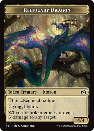 Reliquary Dragon // Dragon (0011) Double-Sided Token (15) [Tarkir: Dragonstorm] - Deck Out Gaming