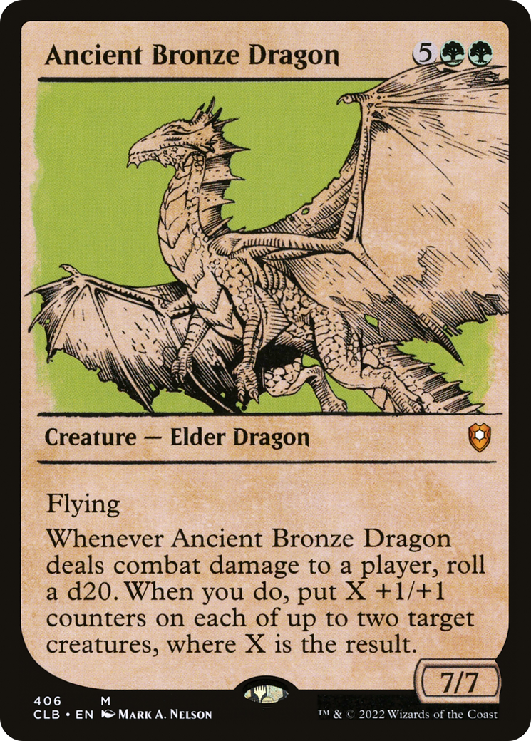 Ancient Bronze Dragon (Showcase) (406) [Commander Legends: Battle for Baldur's Gate] - Deck Out Gaming