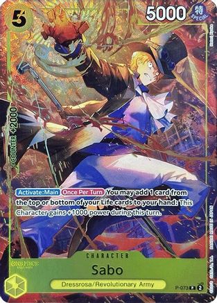 Sabo (Premium Card Collection -Best Selection Vol. 3-) (P-073) [One Piece Promotion Cards] Foil - Deck Out Gaming