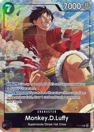 Monkey.D.Luffy (Premium Card Collection -Best Selection Vol. 3-) (P-075) [One Piece Promotion Cards] Foil - Deck Out Gaming