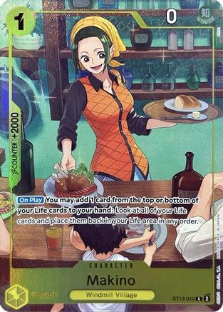 Makino (Premium Card Collection -Best Selection Vol. 3-) (ST13-012) [One Piece Promotion Cards] Foil - Deck Out Gaming