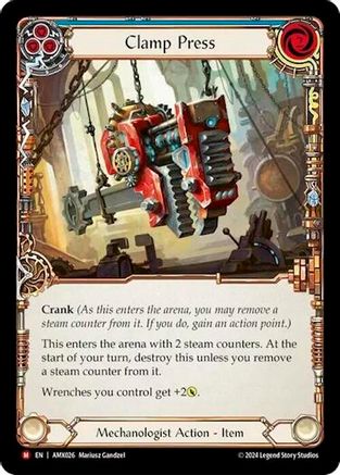 Clamp Press (AMX026) [Armory Deck: Maxx Nitro] Rainbow Foil - Deck Out Gaming