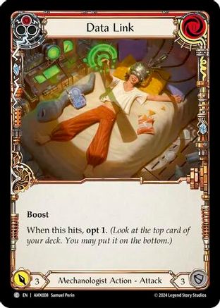 Data Link (Red) (AMX008) [Armory Deck: Maxx Nitro] - Deck Out Gaming