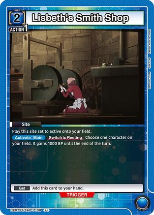 Lisbeth's Smith Shop (UE07ST/SAO-1-108) [UE07ST: Sword Art Online Starter Deck] - Deck Out Gaming