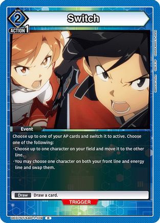 Switch (UE07ST/SAO-1-109) [UE07ST: Sword Art Online Starter Deck] - Deck Out Gaming