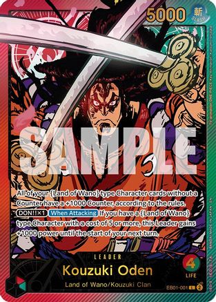 Kouzuki Oden (SPR) (EB01-001) [Extra Booster: Anime 25th Collection] Foil - Deck Out Gaming
