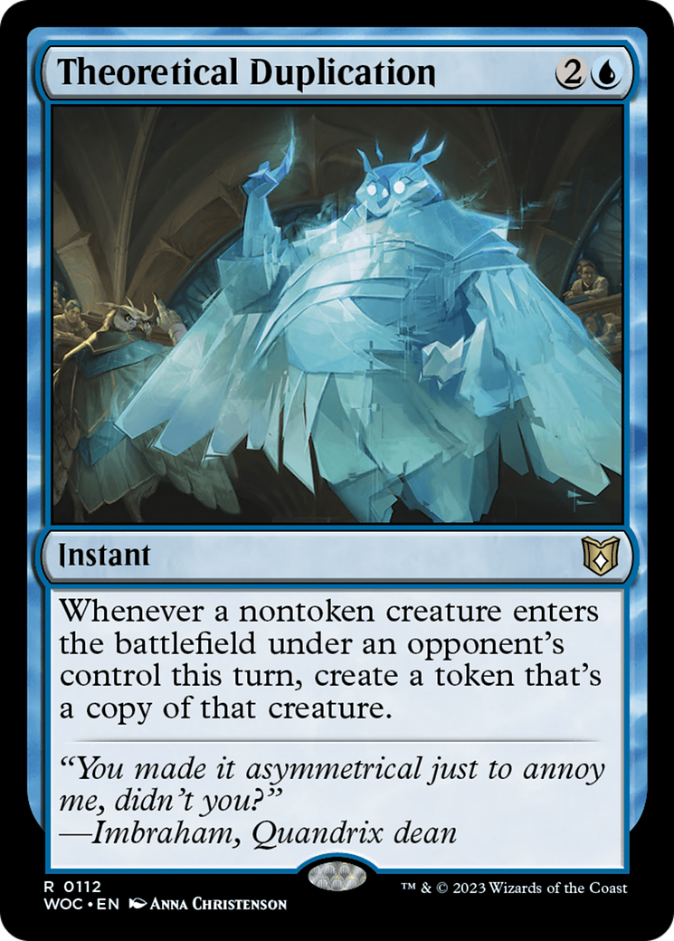 Theoretical Duplication (112) [Wilds of Eldraine Commander] - Deck Out Gaming