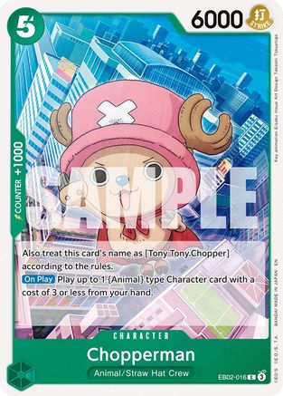 Chopperman (EB02-016) [Extra Booster: Anime 25th Collection] - Deck Out Gaming