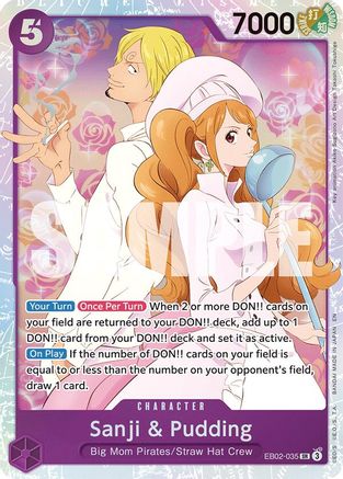 Sanji & Pudding (EB02-035) [Extra Booster: Anime 25th Collection] Foil - Deck Out Gaming